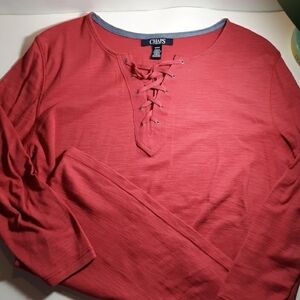 Chaps long sleeve medium